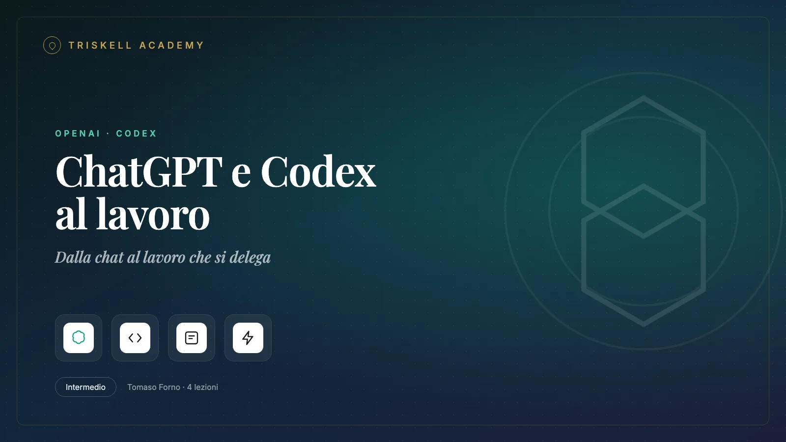 Cover ChatGPT e Codex al lavoro